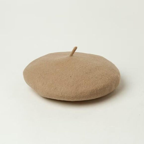 7186 Wool French Beret Hat For Men & Women-solid Color Military Style